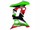 Lojas Carenagens Moto Kawasaki Z1000SX 2010-2016 - Verde Vermelho Preto Brilhante Elf 35