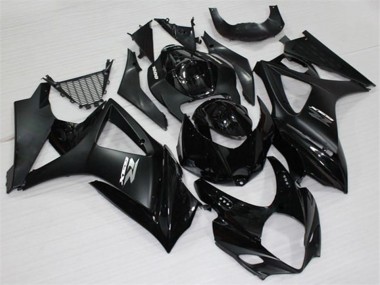 Lojas Carenagens Moto Suzuki GSXR 1000 2007-2008 - Preto Brilhante Preto Fosco Branco