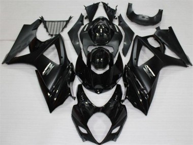 Lojas Carenagens Moto Suzuki GSXR 1000 2007-2008 - Preto Brilhante Preto Fosco Branco