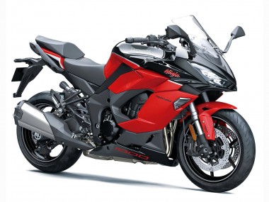 Lojas Carenagens Moto Kawasaki Z1000SX 2020-2025 - Preto Vermelho Ninja