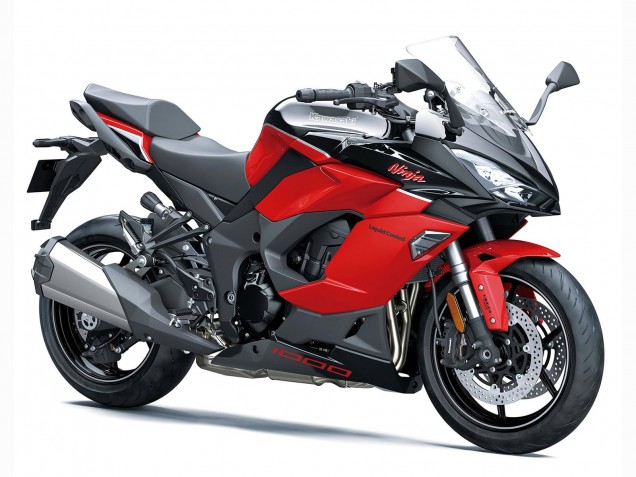 Lojas Carenagens Moto Kawasaki Z1000SX 2020-2025 - Preto Vermelho Ninja