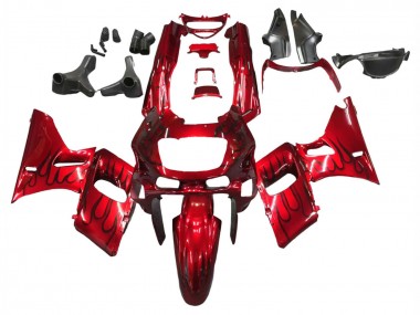 Lojas Carenagens Moto Kawasaki ZZR400 1993-2007 - Vermelho Preto Chama