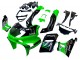 Lojas Carenagens Moto Kawasaki ZZR600 1998-2003 - Verde Preto Monstro Elf