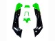Lojas Carenagens Moto Kawasaki ZZR600 1998-2003 - Verde Preto Monstro Elf