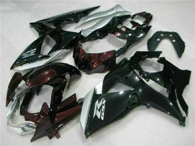 Lojas Carenagens Moto Suzuki GSXR 1000 2009-2016 - Preto Brilhante Prata Branco