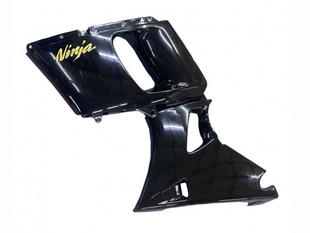 Lojas Carenagens Moto Kawasaki ZZR600 1998-2003 - Preto Brilhante Ouro Ninja