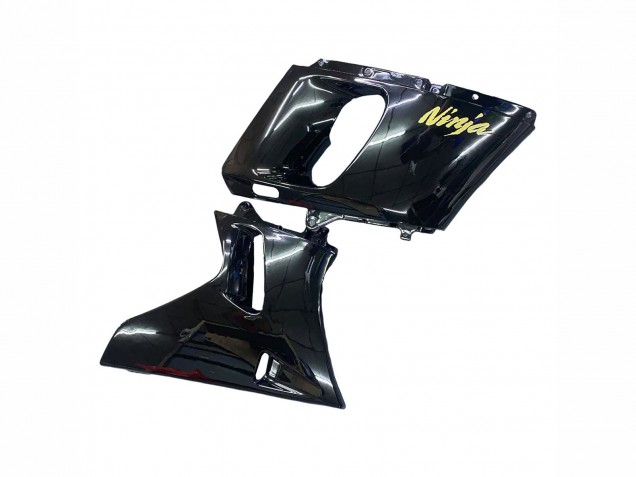 Lojas Carenagens Moto Kawasaki ZZR600 1998-2003 - Preto Brilhante Ouro Ninja