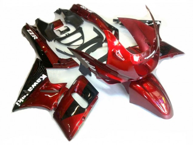 Lojas Carenagens Moto Kawasaki ZZR600 1998-2003 - Vermelho Preto Brilhante