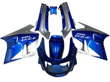 Lojas Carenagens Moto Kawasaki ZZR1100 1990-1992 - Azul Branco Cinzento