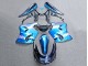 Lojas Carenagens Moto Kawasaki ZZR1100 1993-2003 - Azul Brilhante Cinzento