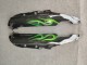 Lojas Carenagens Moto Kawasaki ZZR1100 1993-2003 - Preto Brilhante Verde Chama