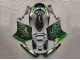 Lojas Carenagens Moto Kawasaki ZZR1100 1993-2003 - Preto Brilhante Verde Chama