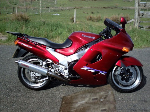 Lojas Carenagens Moto Kawasaki ZZR1100 1993-2003 - Vermelho Escuro