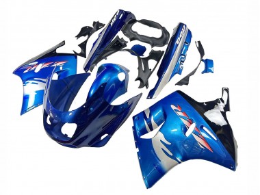 Lojas Carenagens Moto Kawasaki ZZR1100 1993-2003 - Azul Prata Preto