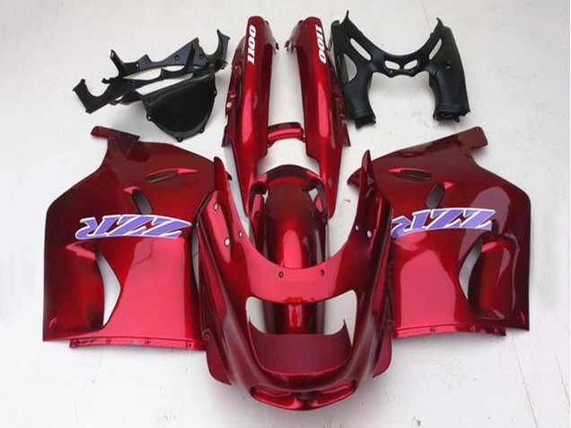 Lojas Carenagens Moto Kawasaki ZZR1100 1993-2003 - Vermelho Brilhante