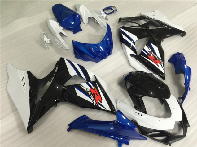 Lojas Kit Carenagem Moto Completa Suzuki GSXR 1000 2009-2016 - Branco Azul Preto