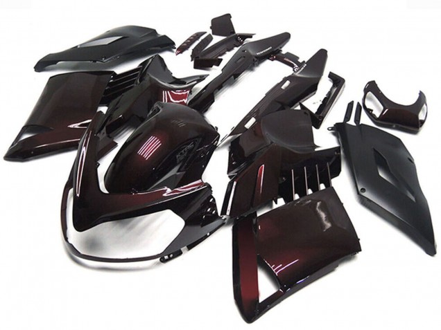Lojas Carenagens Moto Kawasaki GTR1400/ZG1400 2007-2009 - Vermelho Castanho Preto