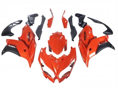 Lojas Carenagens Moto Kawasaki Versys 650 2015-2021 - Vermelho Preto Fosco