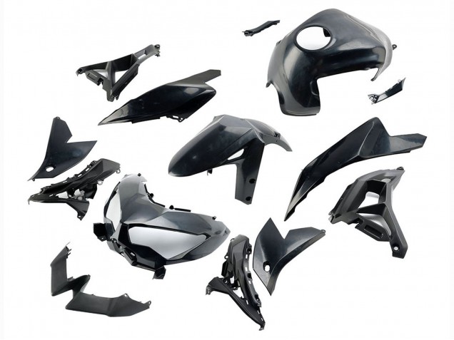 Lojas Carenagens Moto Kawasaki Versys 650 2022-2025 - Preto Brilhante