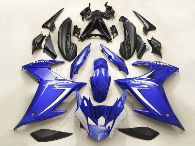Lojas Carenagem Moto Yamaha FZ6R 2009-2015 - Azul Branco