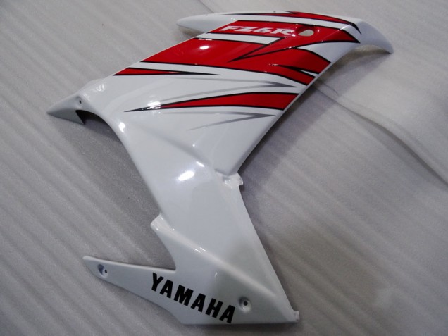Lojas Carenagens Moto Yamaha FZ6R 2009-2015 - Branco Vermelho Preto