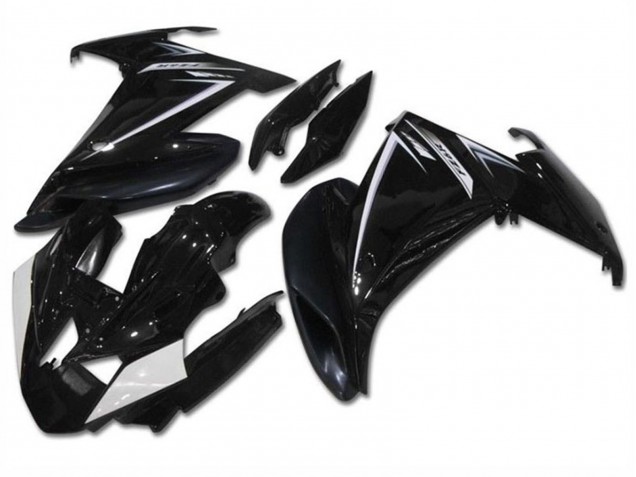 Lojas Carenagens Moto Yamaha FZ6R 2009-2015 - Preto Brilhante Branco
