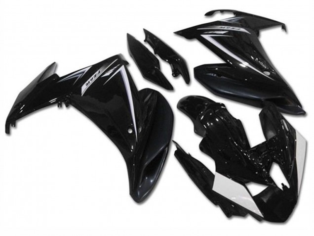 Lojas Carenagens Moto Yamaha FZ6R 2009-2015 - Preto Brilhante Branco