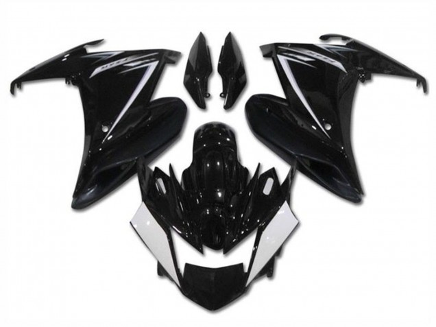 Lojas Carenagens Moto Yamaha FZ6R 2009-2015 - Preto Brilhante Branco