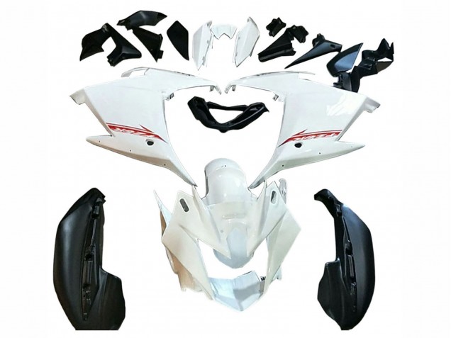Lojas Carenagens Moto Yamaha FZ6R 2009-2015 - Branco Preto Vermelho