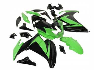 Lojas Carenagens Moto Yamaha FZ6R 2009-2015 - Preto Brilhante Verde