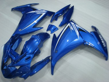 Lojas Carenagens Moto Yamaha FZ6R 2009-2015 - Azul Branco
