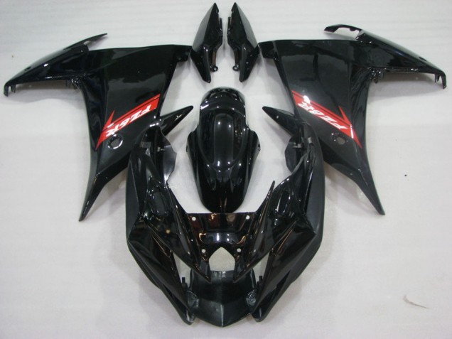 Lojas Carenagens Moto Yamaha FZ6R 2009-2015 - Preto Brilhante Vermelho