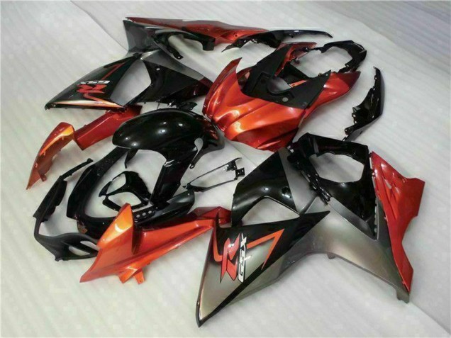 Lojas Carenagens Moto Suzuki GSXR 1000 2009-2016 - Laranja Preto Brilhante