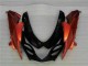 Lojas Carenagens Moto Suzuki GSXR 1000 2009-2016 - Laranja Preto Brilhante
