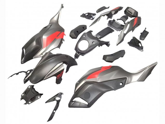 Lojas Carenagens Moto Yamaha MT07/FZ07 2012-2017 - Cinzento Vermelho