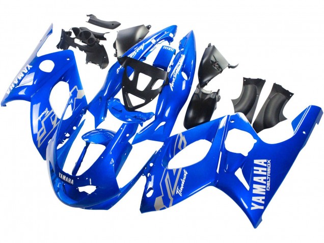 Lojas Carenagens Moto Yamaha YZF600R Thundercat 1996-2007 - Azul Branco Prata