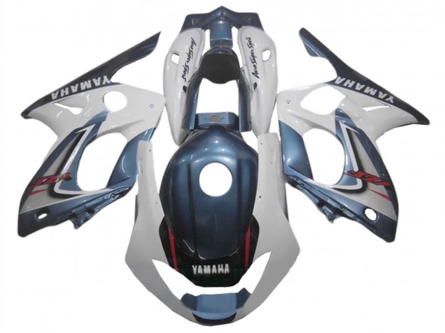 Lojas Carenagens Moto Yamaha YZF600R Thundercat 1996-2007 - Azul Escuro Branco