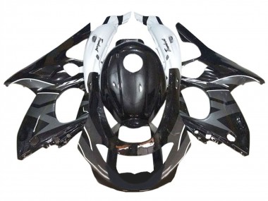 Lojas Carenagens Moto Yamaha YZF600R Thundercat 1996-2007 - Preto Brilhante Cinzento Branco