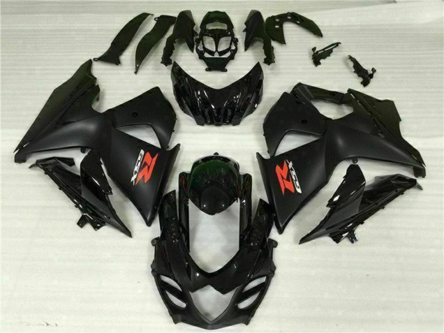 Lojas Carenagem Moto Suzuki GSXR 1000 2009-2016 - Preto Brilhante Preto Fosco