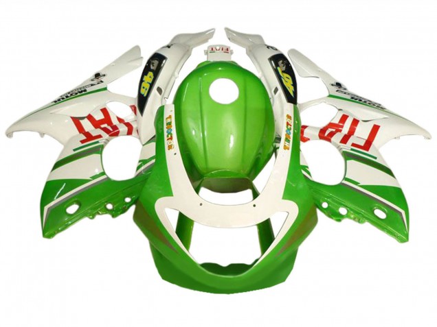 Lojas Carenagens Moto Yamaha YZF600R Thundercat 1996-2007 - Branco Verde Fiat