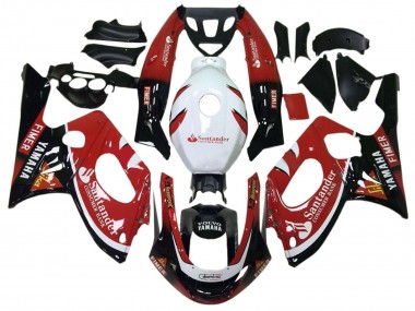 Lojas Carenagens Moto Yamaha YZF600R Thundercat 1996-2007 - Preto Brilhante Vermelho Branco Volvo Fimer Santander