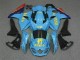 Lojas Carenagens Moto Suzuki GSXR 1000 2009-2016 - Azul Amarelo Rizla 19 Vermelho