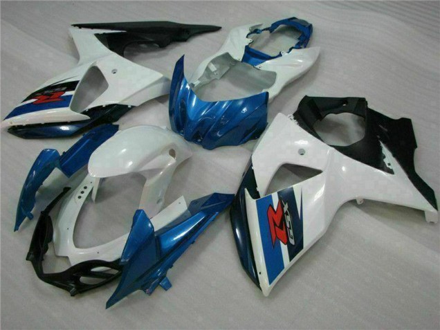 Lojas Kit Carenagem ABS Suzuki GSXR 1000 2009-2016 - Branco Azul Preto