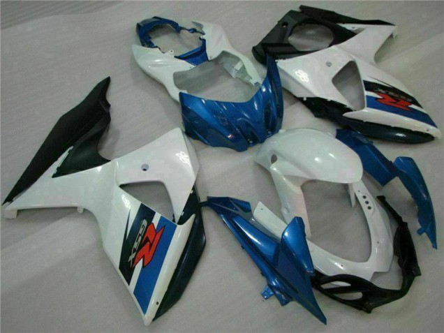Lojas Kit Carenagem ABS Suzuki GSXR 1000 2009-2016 - Branco Azul Preto