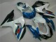 Lojas Kit Carenagem ABS Suzuki GSXR 1000 2009-2016 - Branco Azul Preto