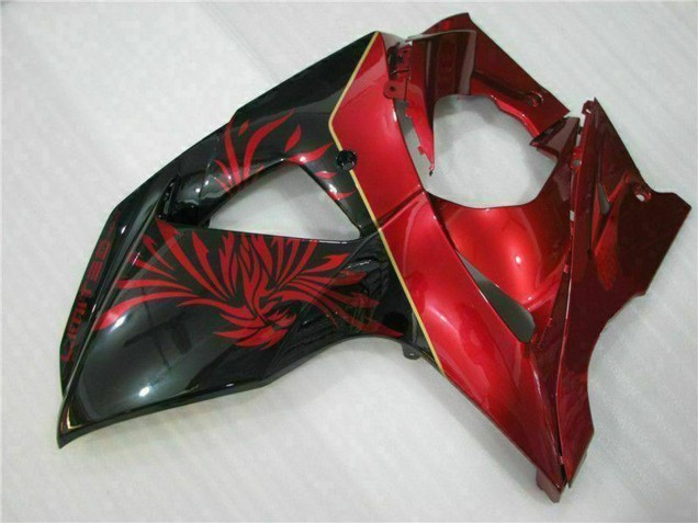 Lojas Carenagens Moto Suzuki GSXR 1000 2009-2016 - Vermelho Preto Brilhante