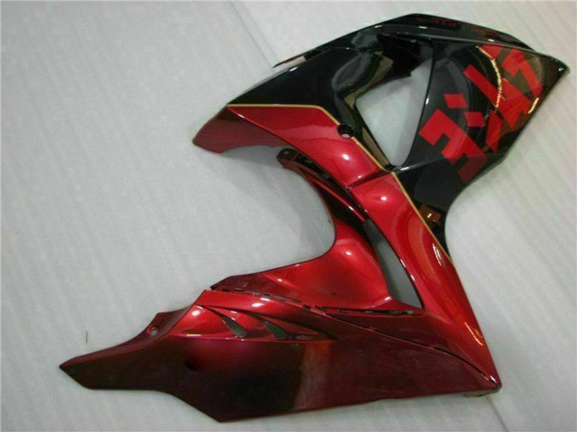 Lojas Carenagens Moto Suzuki GSXR 1000 2009-2016 - Vermelho Preto Brilhante
