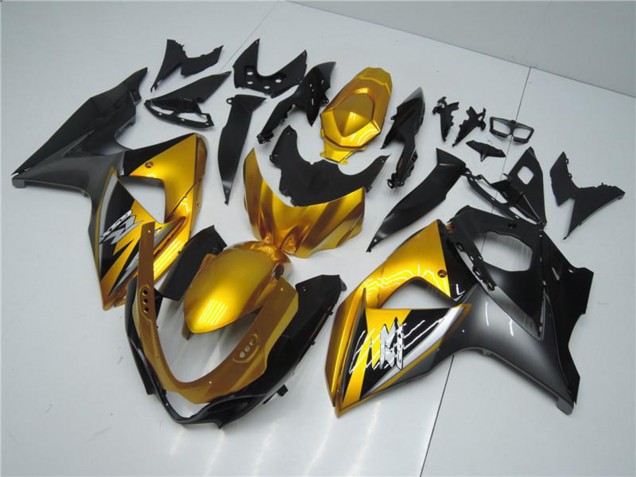 Lojas Carenagens Moto Suzuki GSXR 1000 2009-2016 - Ouro Preto Fosco