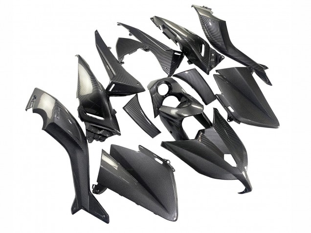 Lojas Carenagens Moto Yamaha TMAX530 2012-2014 - Preto Fibra de Carbono