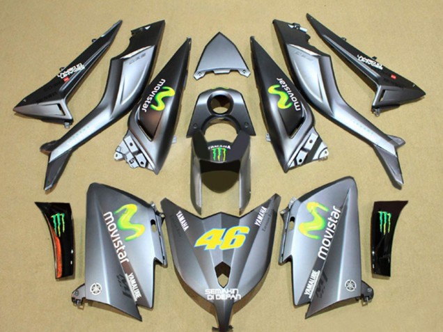 Lojas Carenagens Moto Yamaha TMAX530 2012-2014 - Cinzento Semakin Didepan MoviStar Yamalube 46